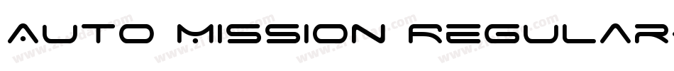 Auto Mission Regular字体转换